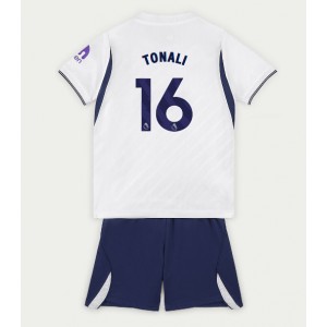 Tottenham Hotspur Sandro Tonali #16 Jalkapallovaatteet Lasten Kotipeliasu 2026-27 Lyhythihainen (+ Lyhyet housut)
